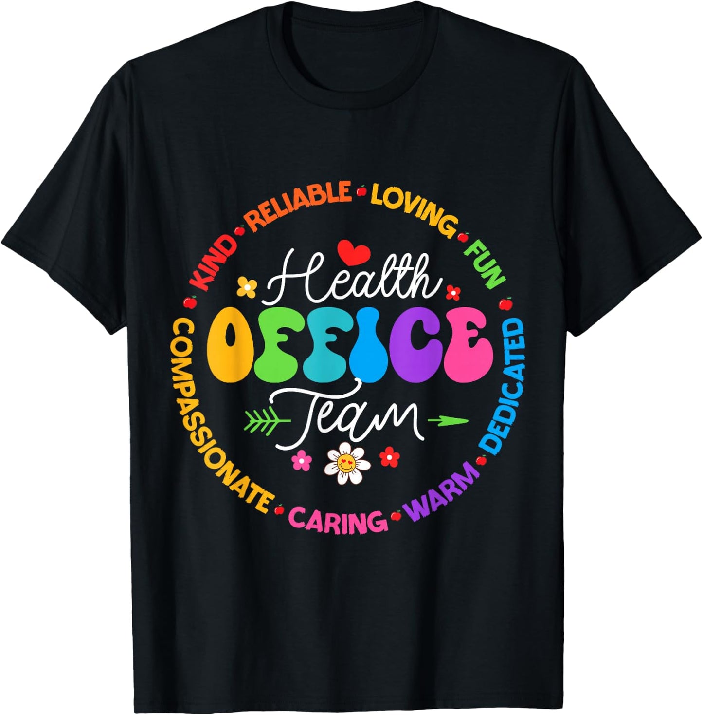 Health Office Team School To School & Appreciation Week T-Shirt - T-Shirt | Black