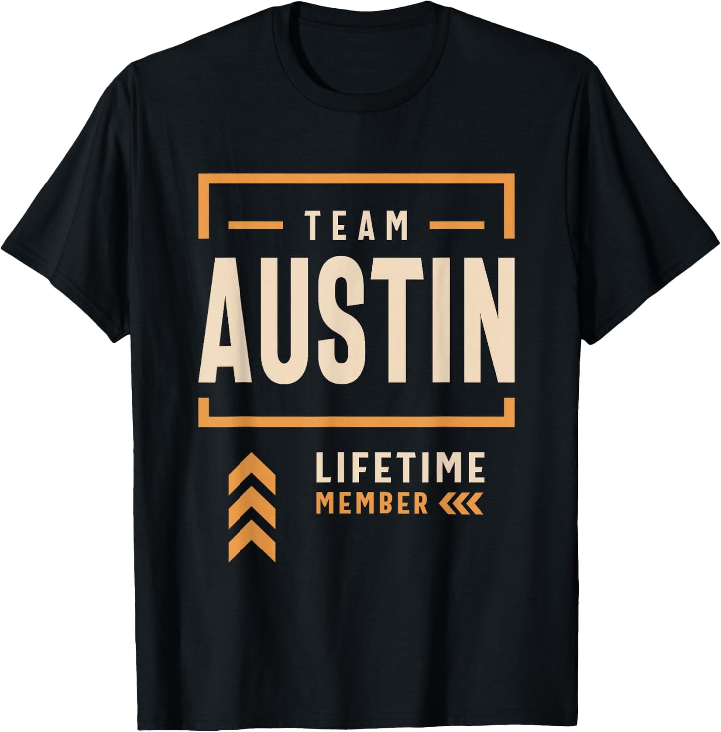 Austin Personalized Name Apparel Cld Adult Austin Black Small Classic Fit Short Sleeve Cotton Blend Team Austin Lifetime Member Man Myth Legend T-Shirt - T-Shirt | Black