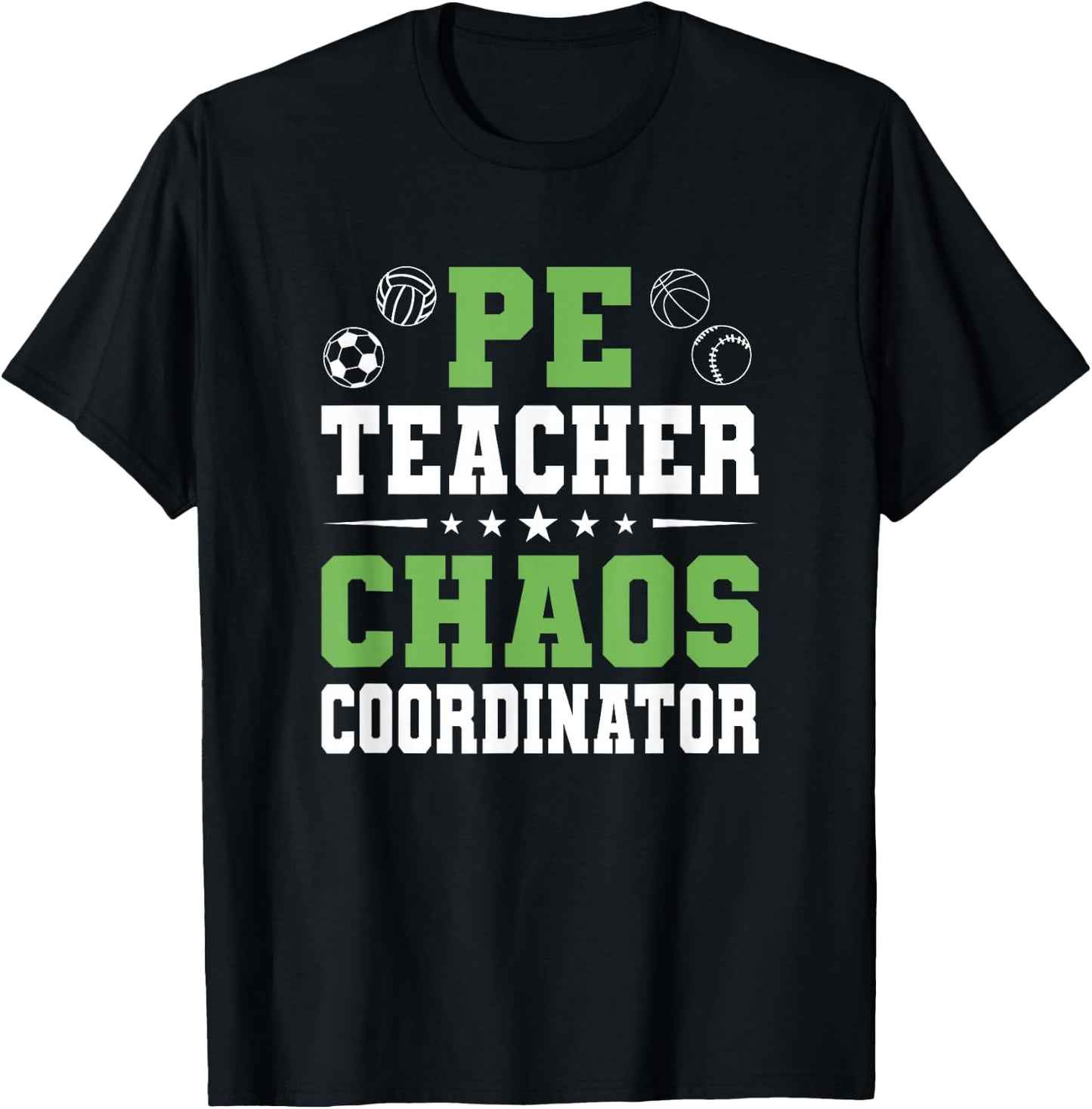 Physical Education PE Teacher School T-Shirt - T-Shirt | Black