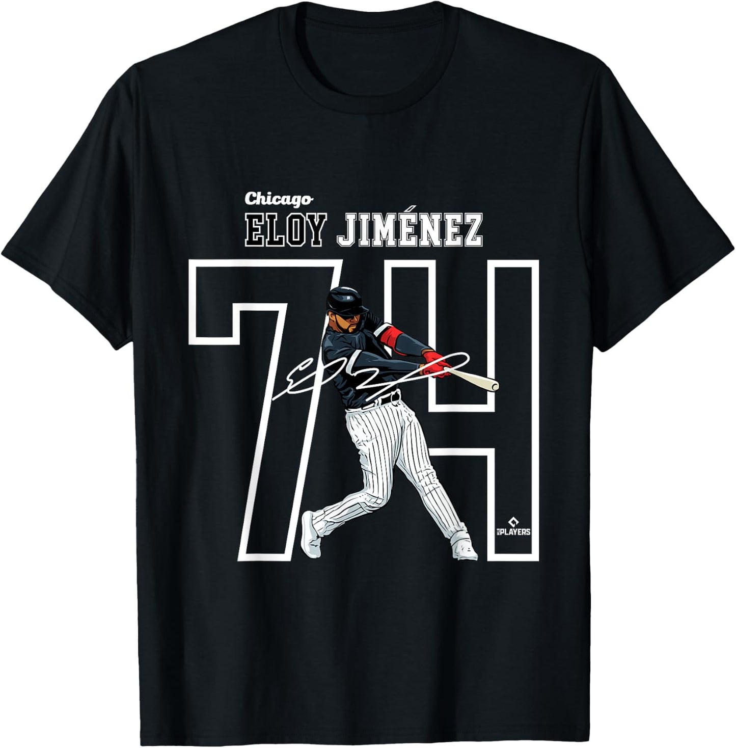 Eloy Jimenez | Chicago Baseball Players | MLBEJZ3004 T-Shirt - T-Shirt | Black