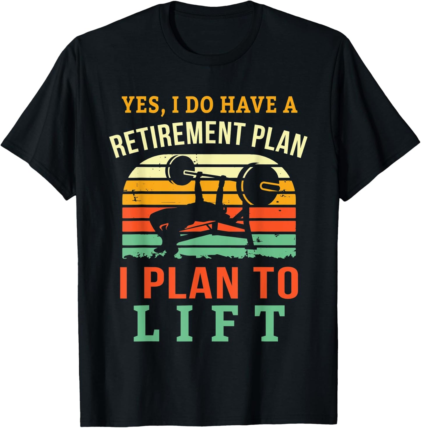 Funny Retirement Retiring Bodybuilder Retired Weight Lifting T-Shirt - T-Shirt | Black