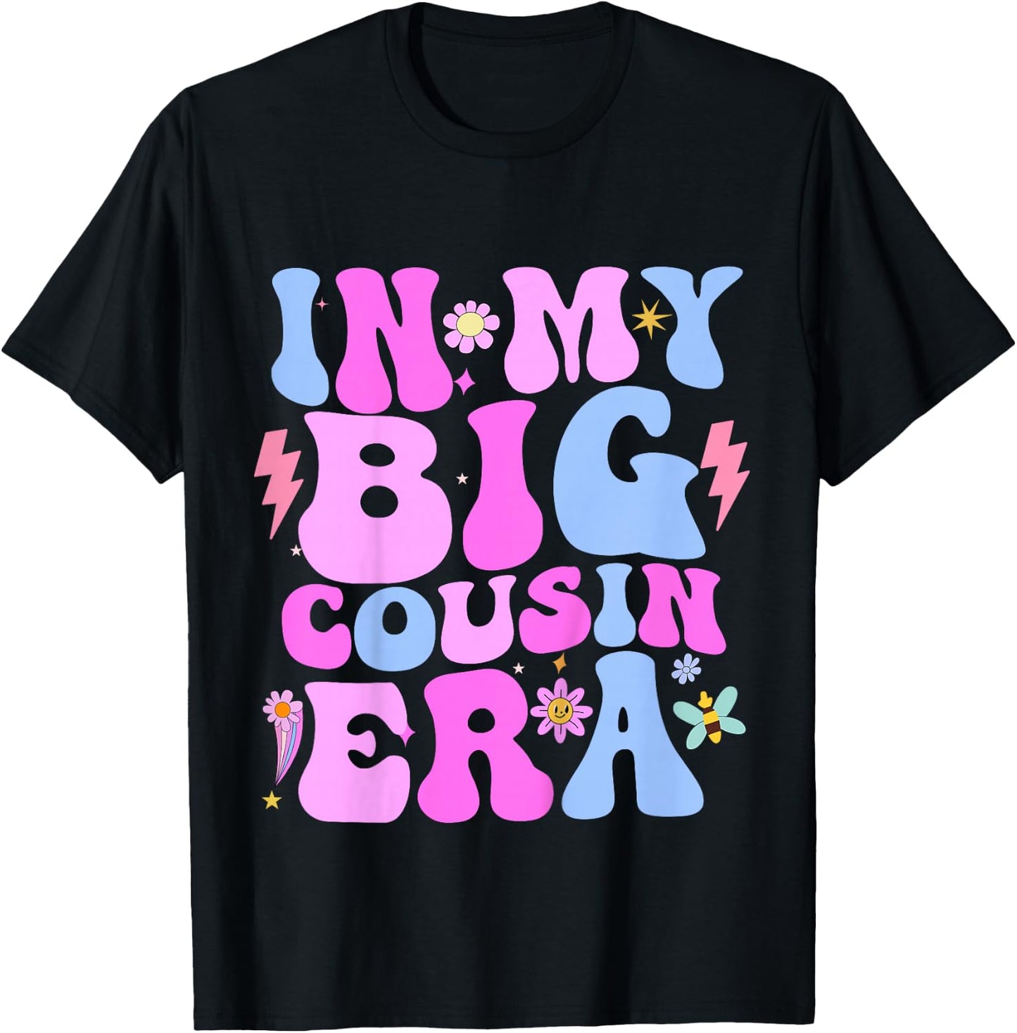 In My Cousin Era Cousins Toddler Boys Kids Girls T-Shirt - T-Shirt | Black