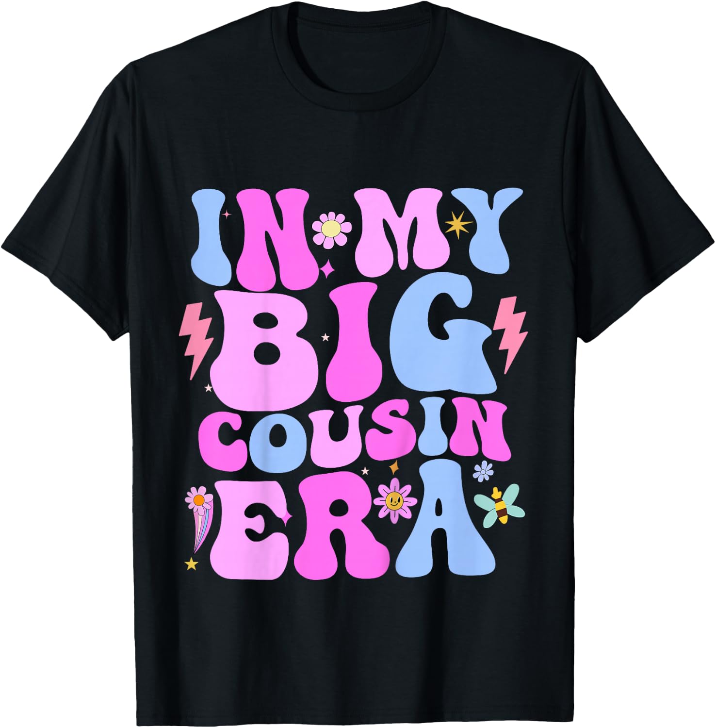 In My Cousin Era Cousins Toddler Boys Kids Girls T-Shirt - T-Shirt | Black
