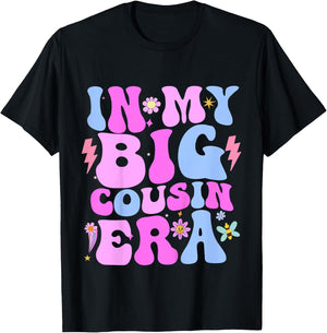 In My Cousin Era Cousins Toddler Boys Kids Girls T-Shirt - T-Shirt | Black