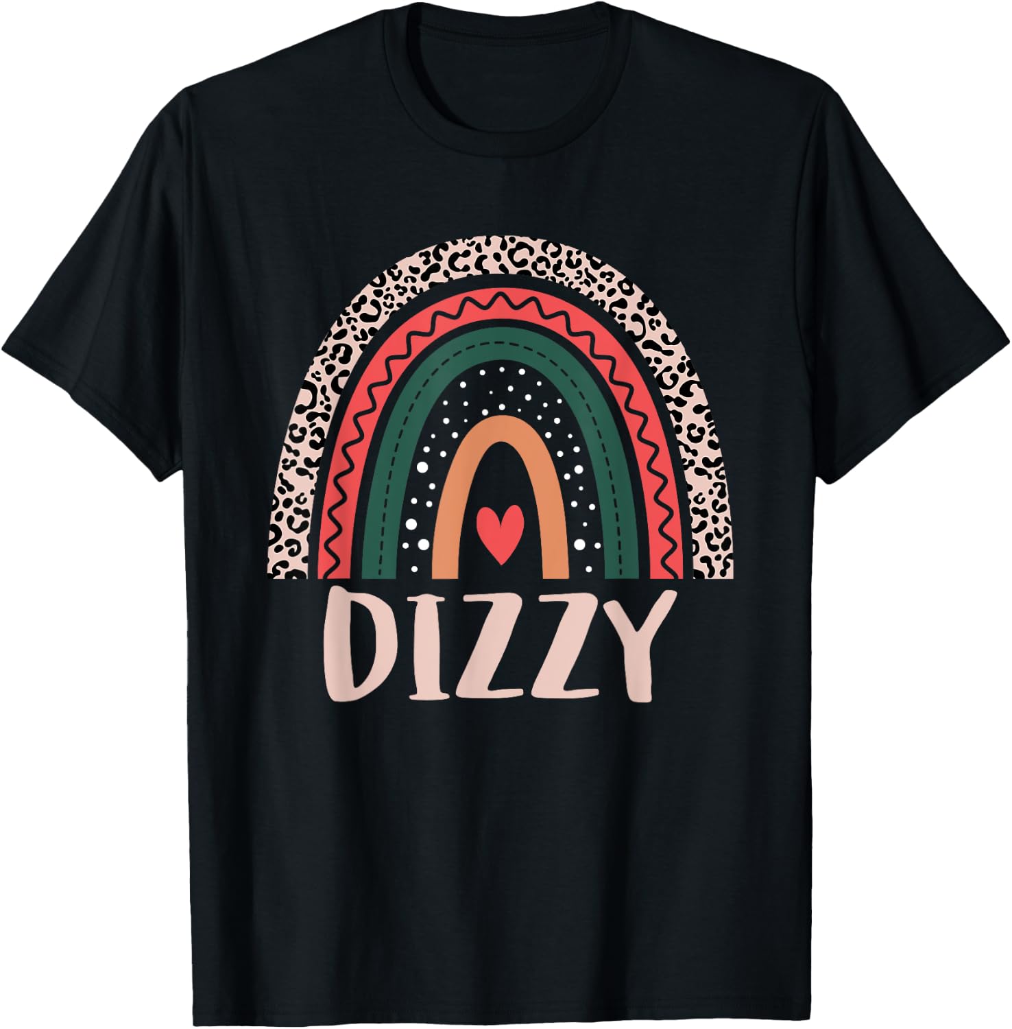 Dizzy Rainbow Grandpa Grandfather Fathers Day Dizzy T-Shirt - T-Shirt | Black