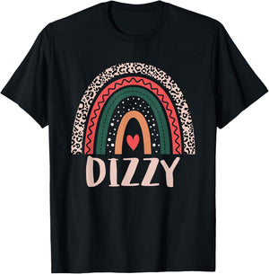 Dizzy Rainbow Grandpa Grandfather Fathers Day Dizzy T-Shirt - T-Shirt | Black