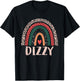 Dizzy Rainbow Grandpa Grandfather Fathers Day Dizzy T-Shirt - T-Shirt | Black