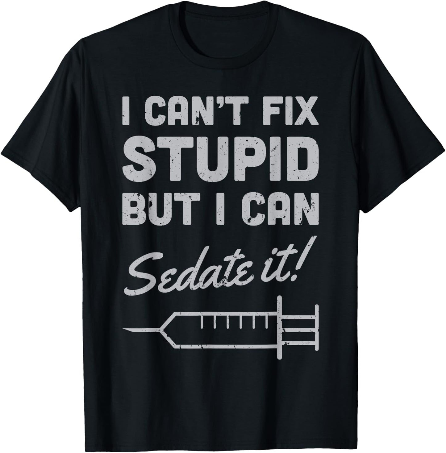 CRNA Certified Registered Nurse Anesthetist Funny Gift T-Shirt - T-Shirt | Black