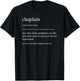 Funny Chaplain Definition Retirement Appreciation T-Shirt - T-Shirt | Black