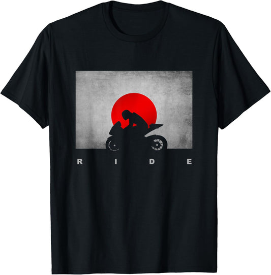 Motorcycle Apparel - Motorcycle T-Shirt - T-Shirt | Black