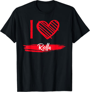 I Love Rolla I Heart Rolla T-Shirt - T-Shirt | Black