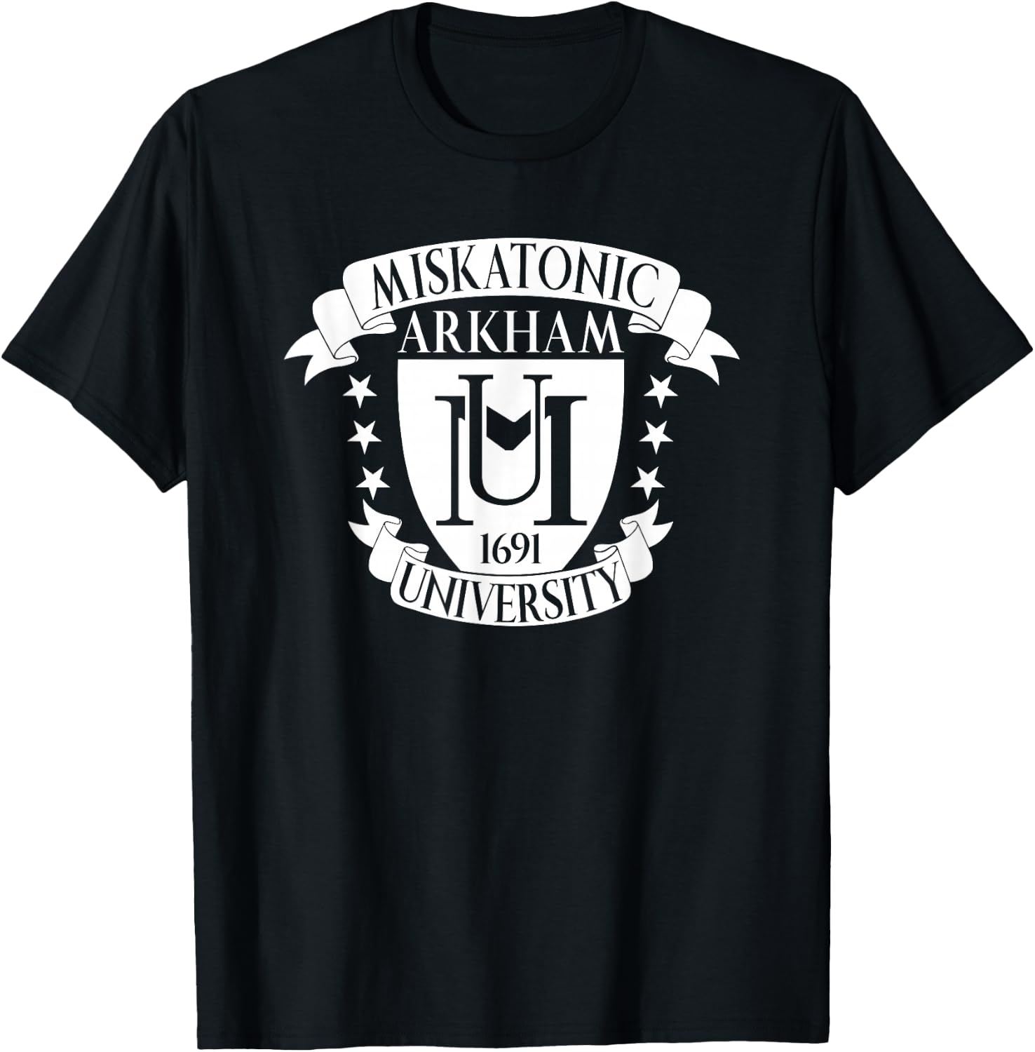 Miskatonic University Arkam 1691, Cthulhu T-Shirt - T-Shirt | Black