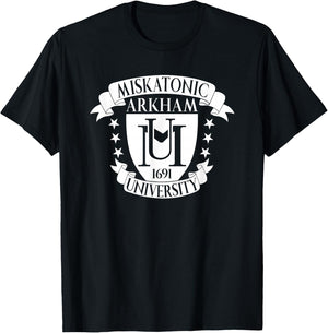 Miskatonic University Arkam 1691, Cthulhu T-Shirt - T-Shirt | Black