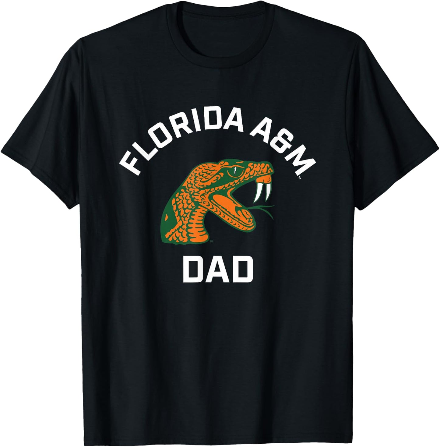 Florida A&M University FAMU Rattlers Arched Dad T-Shirt - T-Shirt | Black