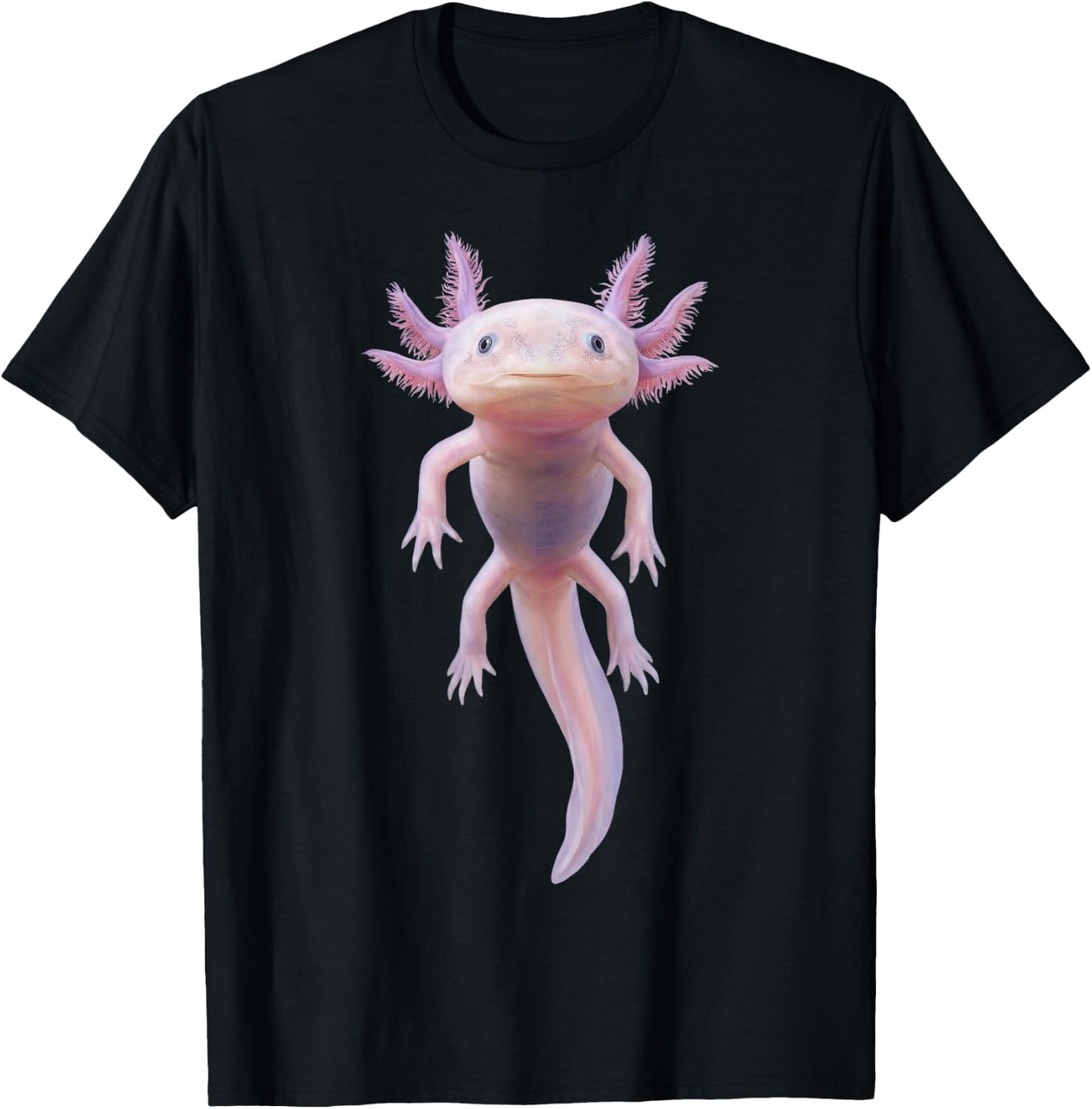 Leucistic Axolotl – Pale Pink Morph Science Lovers T-Shirt - T-Shirt | Black