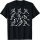 Funny Halloween Hockey Skeletons Play Hockey Boys Kids T-Shirt - T-Shirt | Black