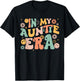Retro Groovy In My AUNTIE Era Funny Aunt Life Women's T-Shirt - T-Shirt | Black
