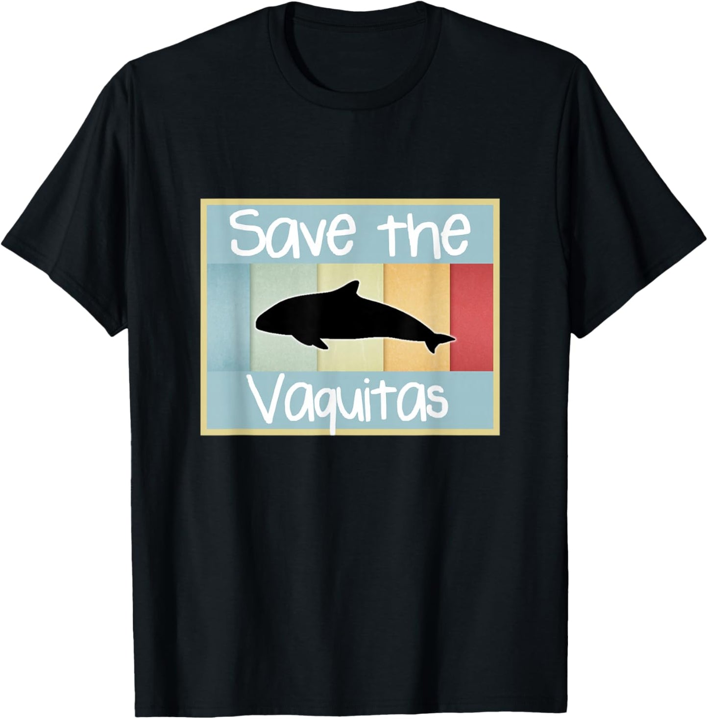 Save the Vaquitas shirt vintage kids style T-Shirt - T-Shirt | Black