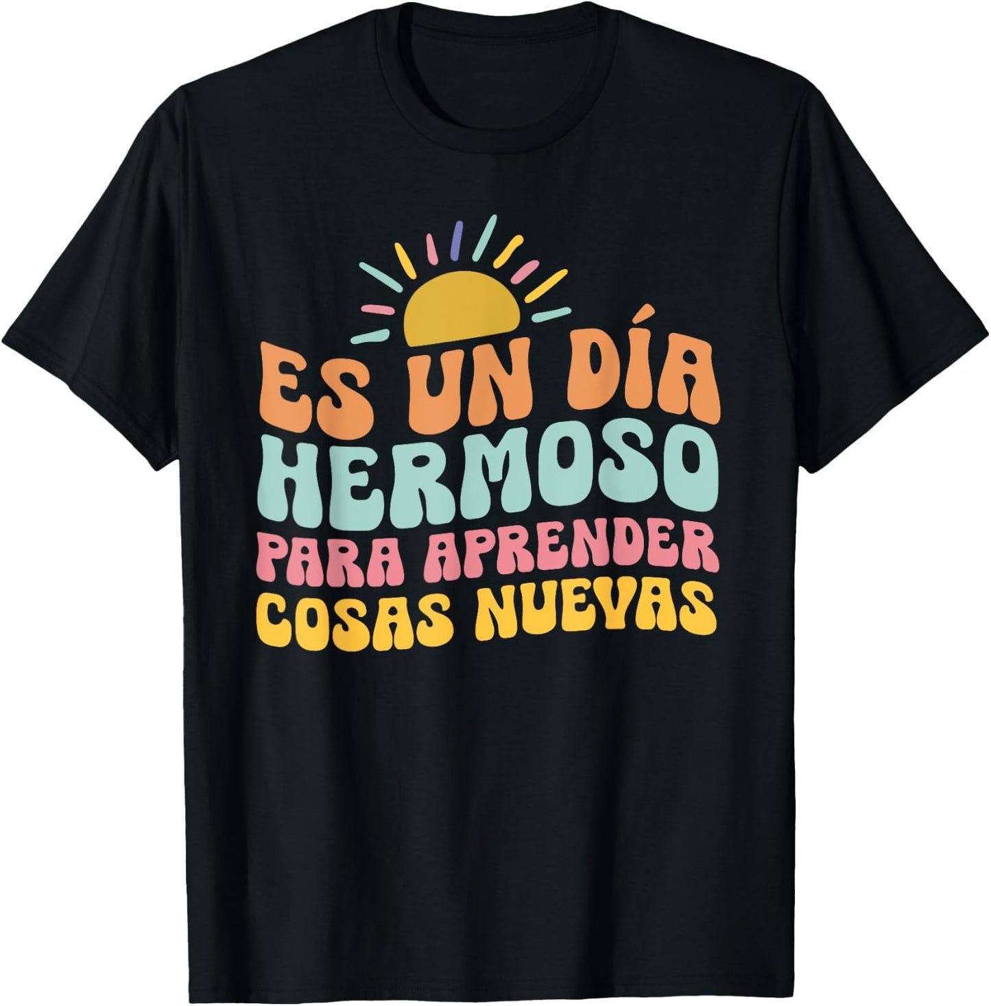 Spanish Multilingual Teacher Dual Languages Bilingual T-Shirt - T-Shirt | Black