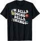 Retro Groovy Im BELLA Doing BELLA Things Funny Mother's Day T-Shirt - T-Shirt | Black