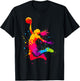 Basketball & Basketball Graphic | Women, Girls & Teen Girls T-Shirt - T-Shirt | Black