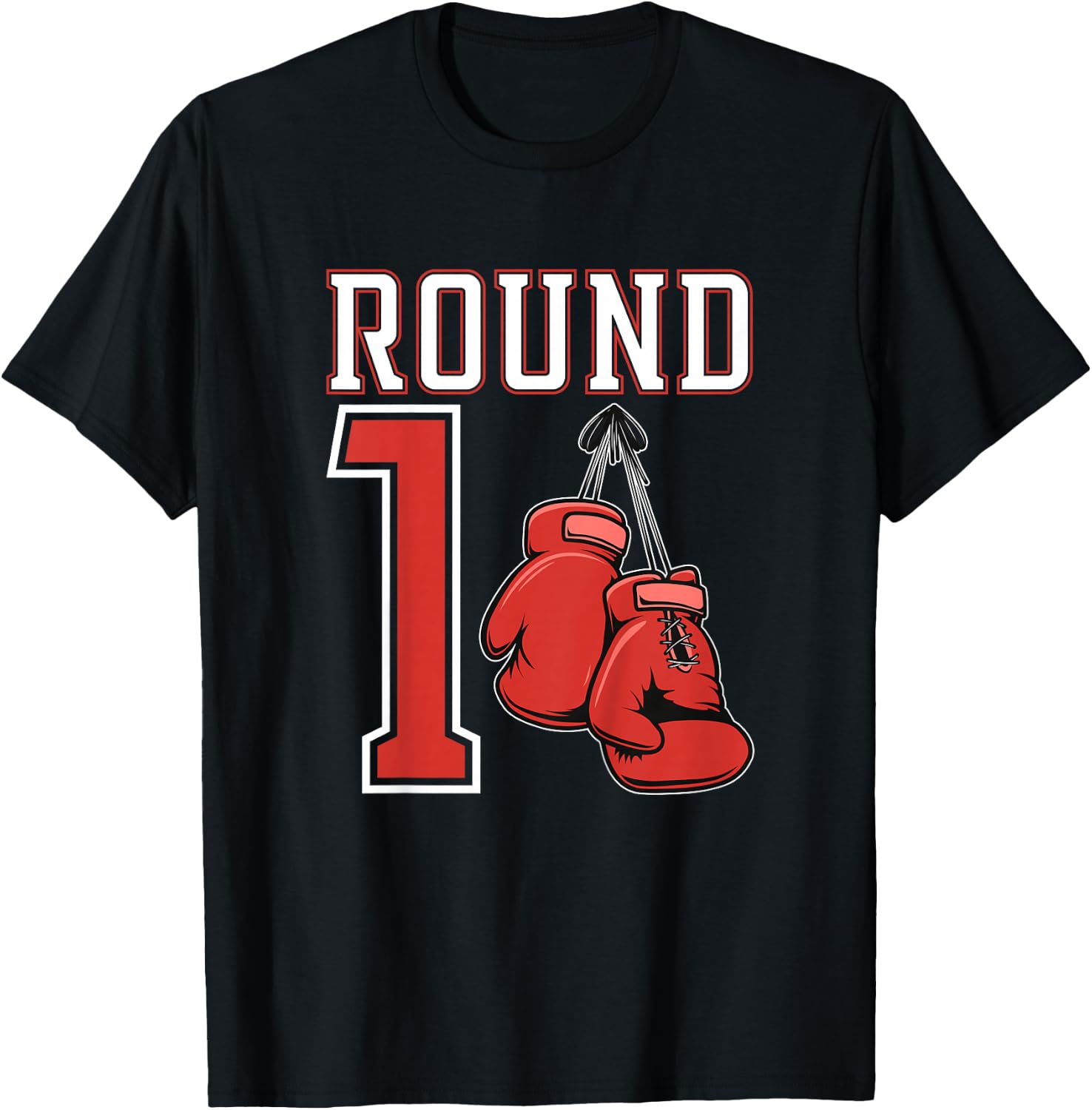 Kids 1st Birthday Boxing Boy 1 Year Old Boxer Bday Party T-Shirt - T-Shirt | Black