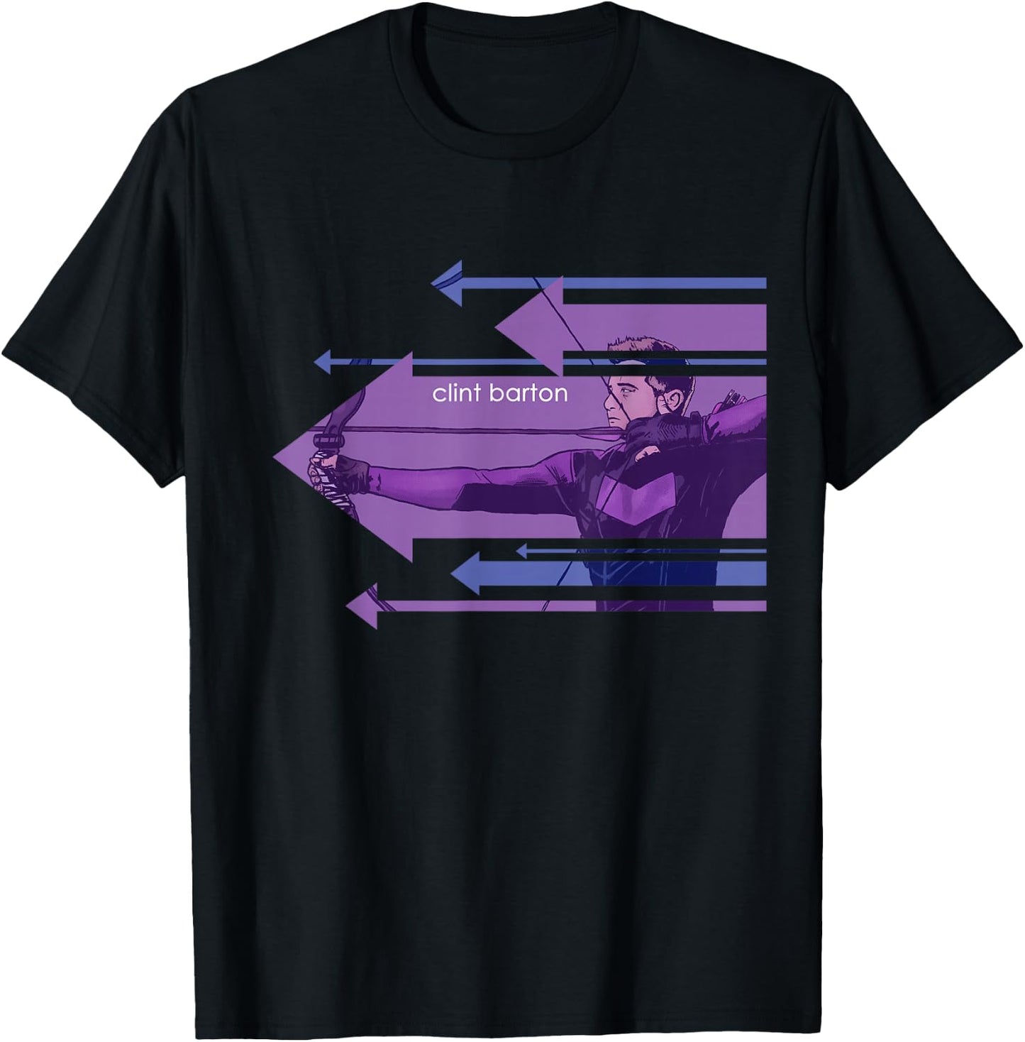 Marvel Hawkeye Clint Barton Arrows T-Shirt - T-Shirt | Black