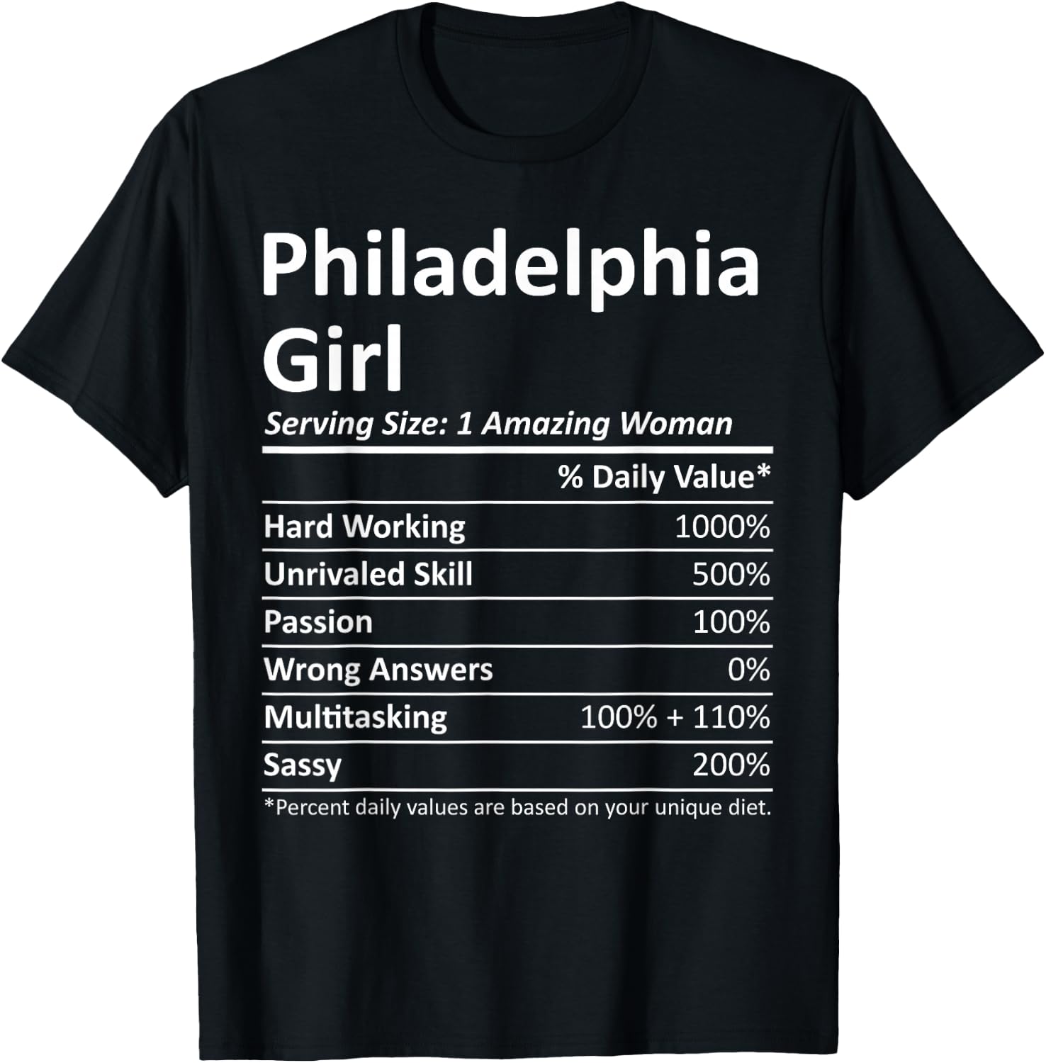 PHILADELPHIA GIRL PA PENNSYLVANIA Funny City Home Roots Gift T-Shirt - T-Shirt | Black
