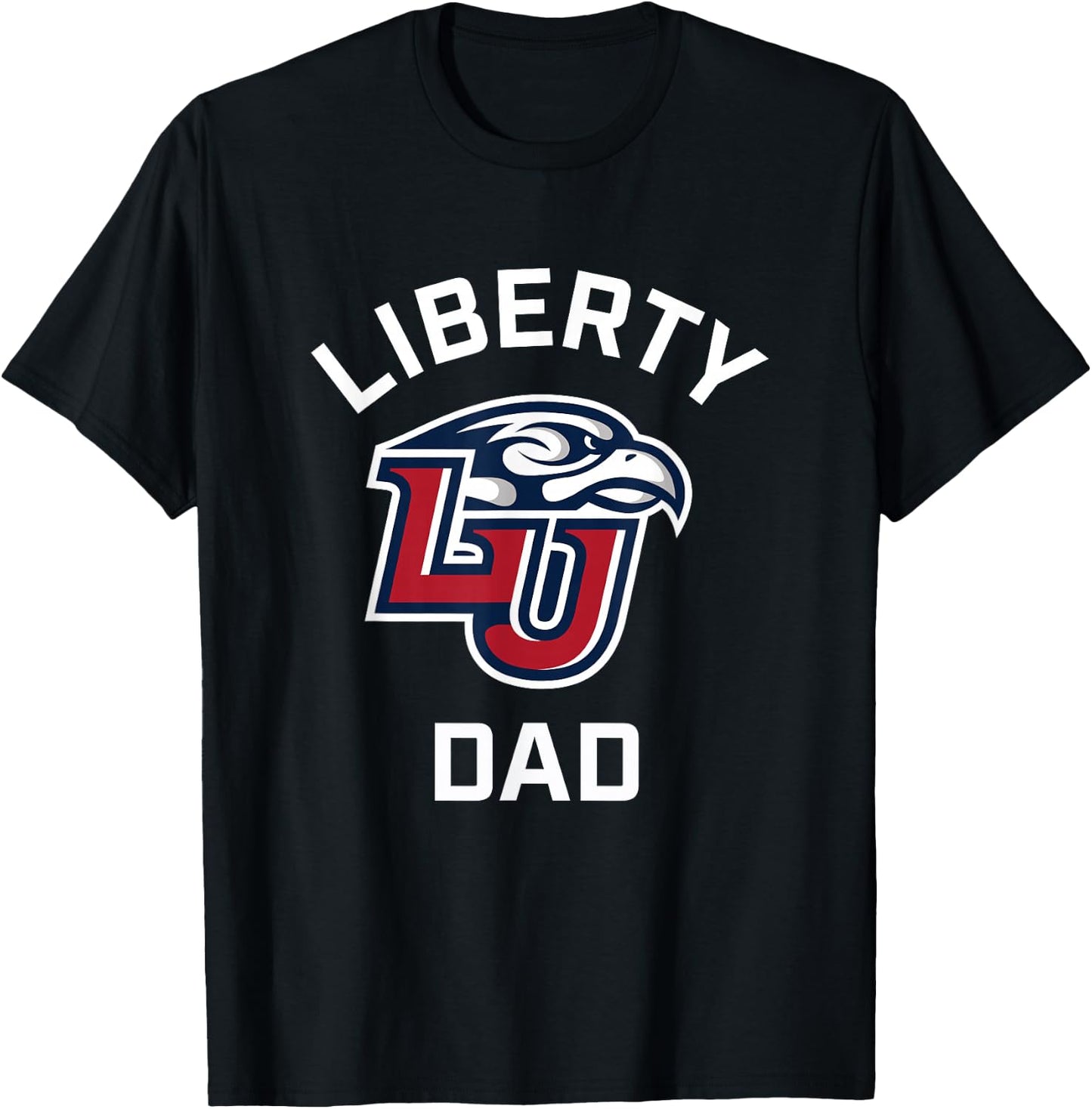 Liberty University Flames Arched Dad T-Shirt - T-Shirt | Black