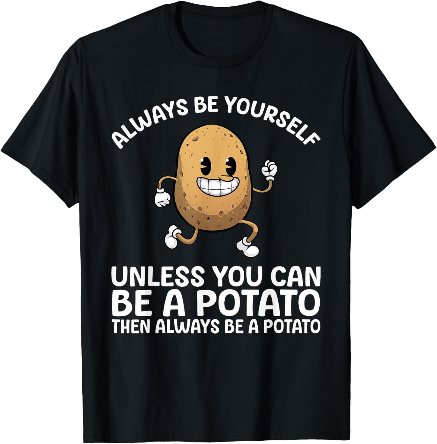 Potato Novelty Women Adult Potato Gag Potato Lovers T-Shirt - T-Shirt | Black