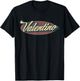 Valentino Name Personalized Vintage Retro Gifts Men Women T-Shirt - T-Shirt | Black