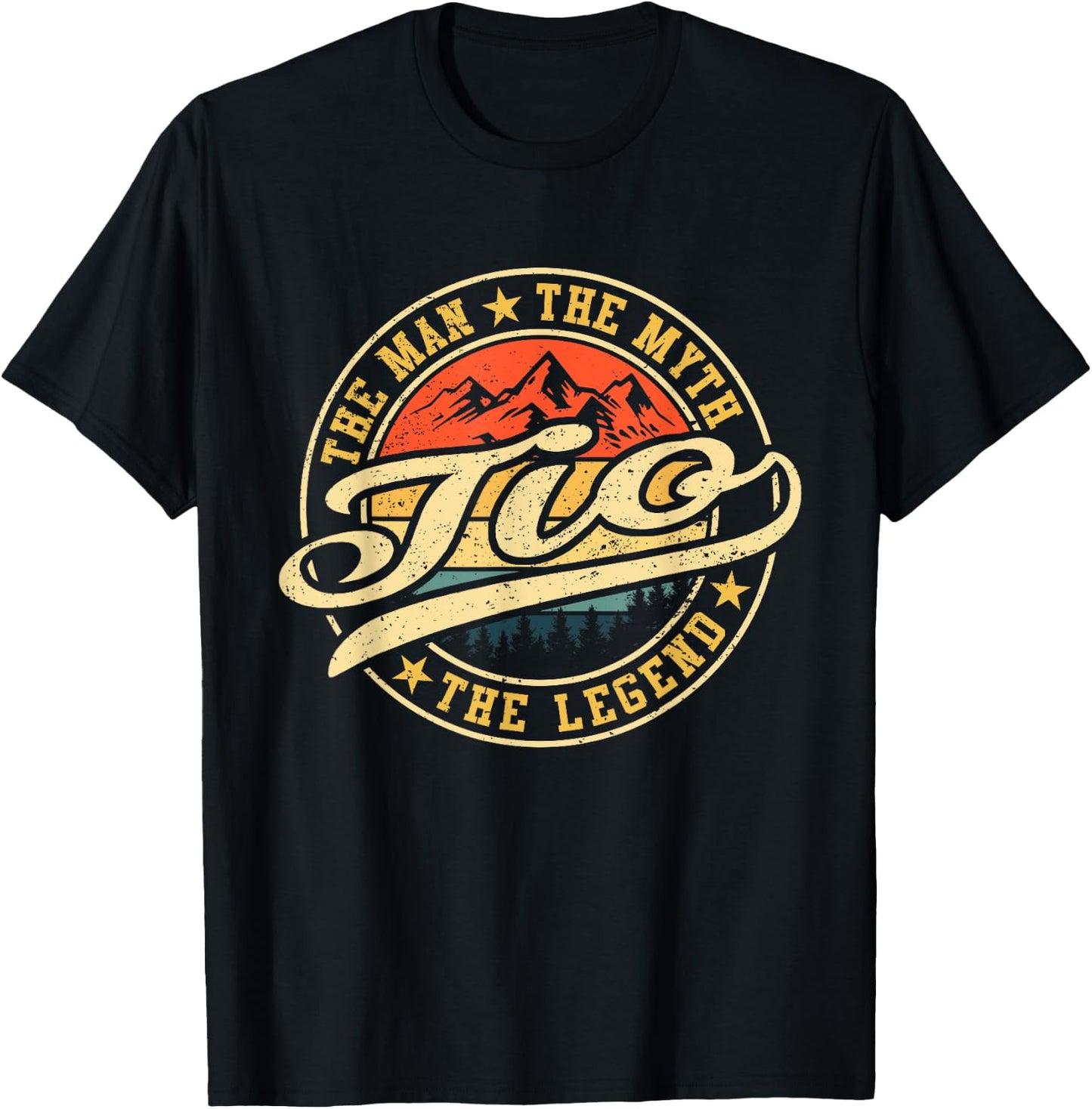 Tio The Man The Myth The Legend Funny Grandpa Father's Day T-Shirt - T-Shirt | Black