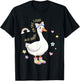 Ally Goose On-The-Loose LGBTQ Pride Month Girly Silly-Goose T-Shirt - T-Shirt | Black