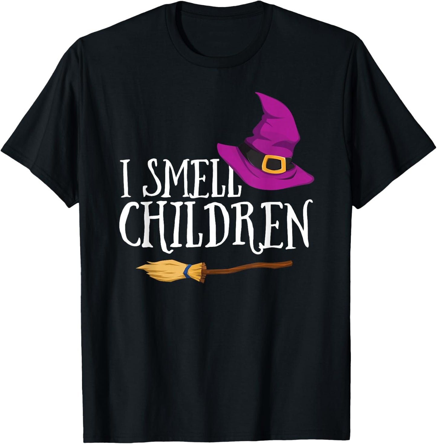 I Smell Children Teacher Halloween Witch Fall Easy Costume T-Shirt - T-Shirt | Black
