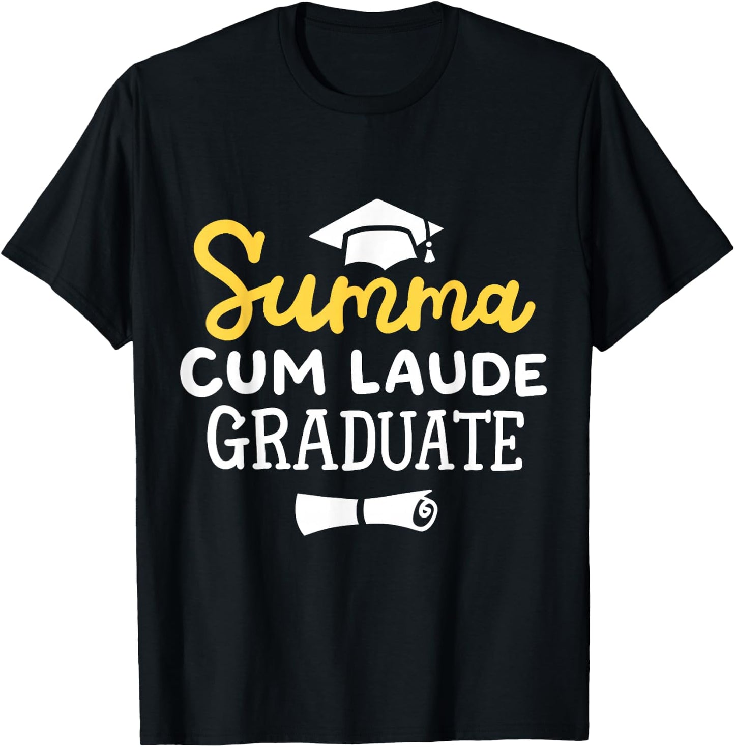 Proud Summa Cum Laude Graduate College Graduation Men Women T-Shirt - T-Shirt | Black