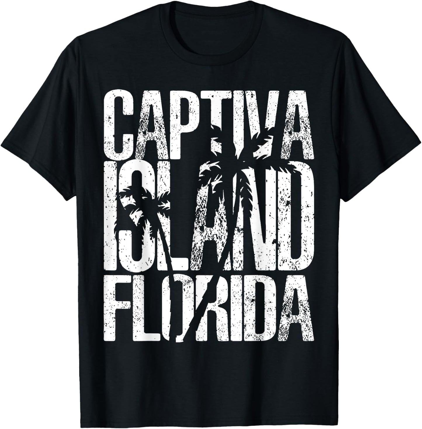 Captiva Island Florida beach retro vintage souvenir gift T-Shirt - T-Shirt | Black