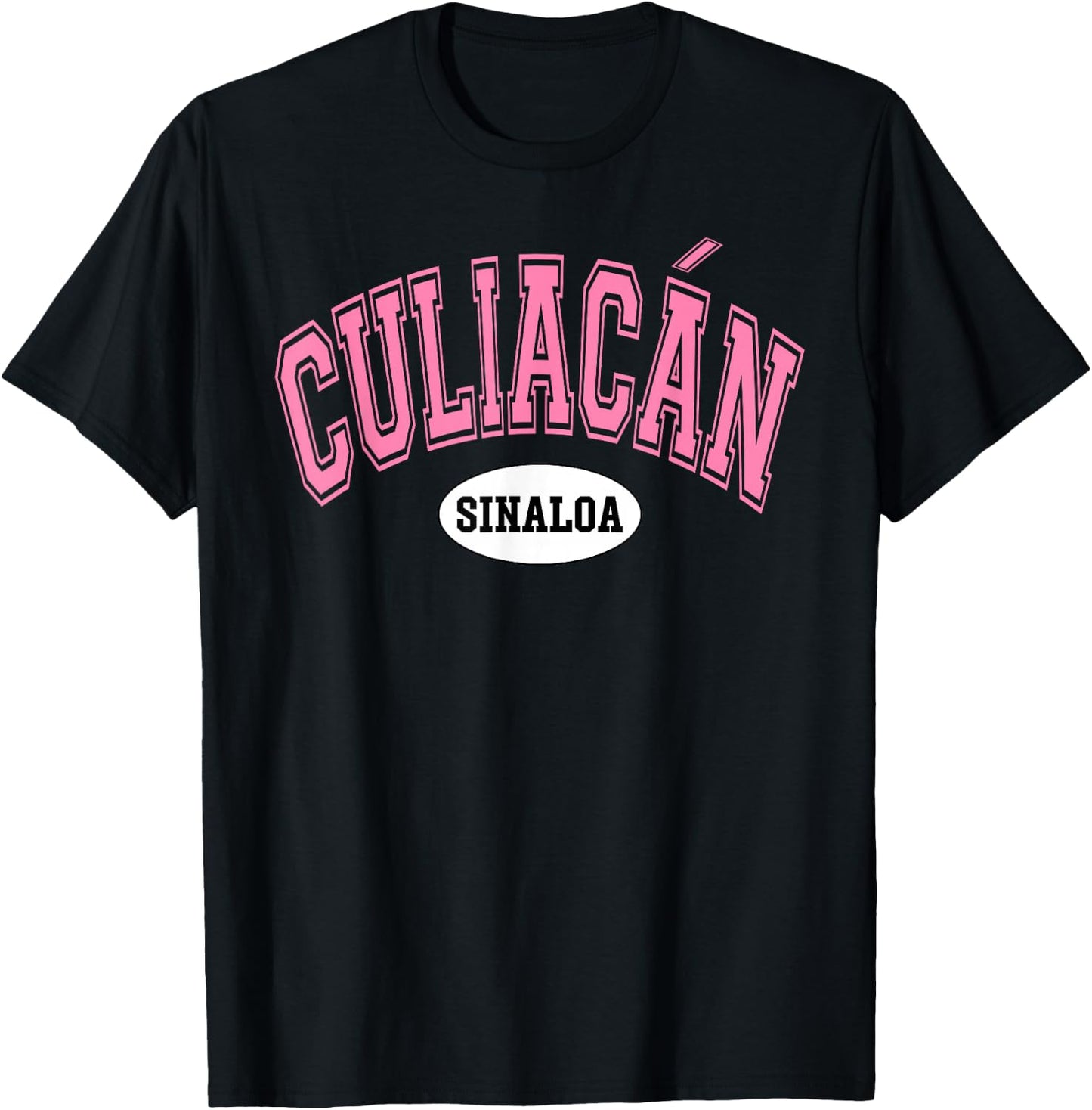 Culiacan Sinaloa Mexico Mexican Retro Varsity Style T-Shirt - T-Shirt | Black