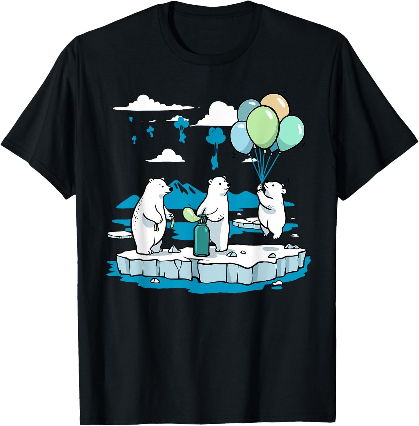 Polar Bear Shirt Save The Polar Bears Funny Polar Rescue T-Shirt - T-Shirt | Black