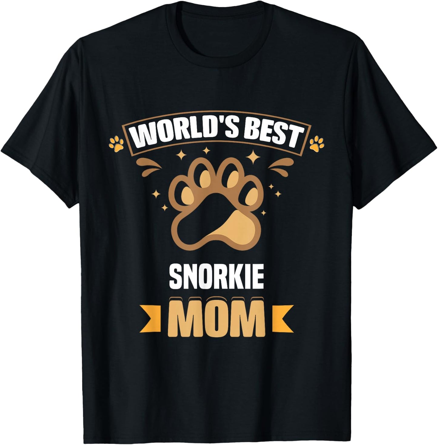 World's Best Snorkie Mom Mixed Breed Dog Owner T-Shirt - T-Shirt | Black