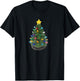 Ceramic Vintage Retro Christmas Tree Holiday Nostalgia Fun T-Shirt - T-Shirt | Black