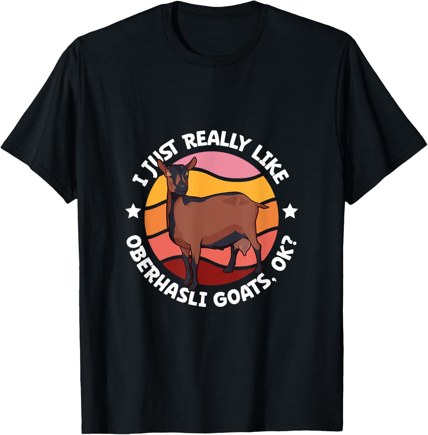 I just really like my Oberhasli goat T-Shirt - T-Shirt | Black