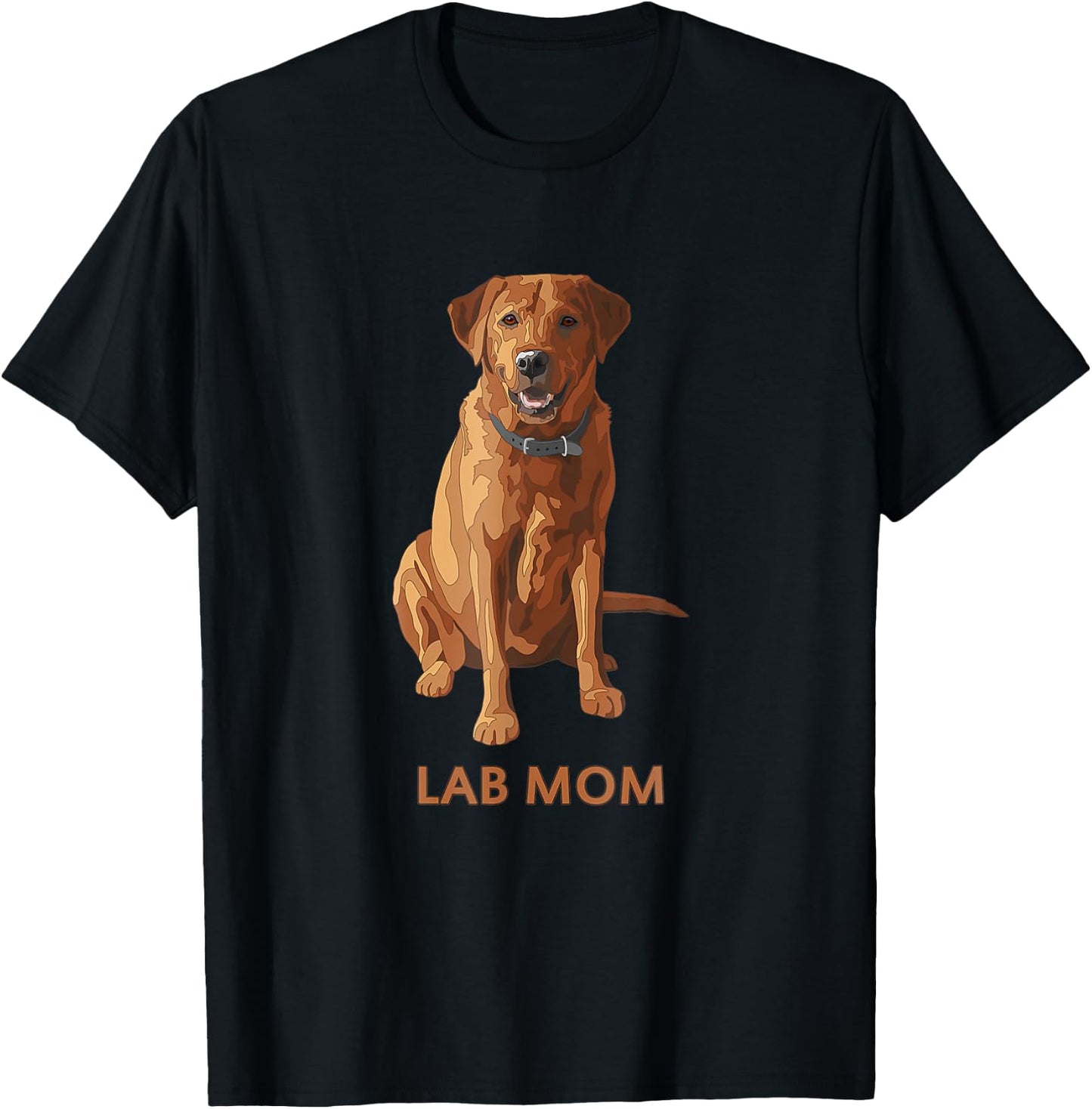 Lab Mom Fox Red Labrador Retriever Dog Lover Gift Women T-Shirt - T-Shirt | Black