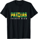 Patillas City in Puerto Rico, Patillas Flag T-Shirt - T-Shirt | Black