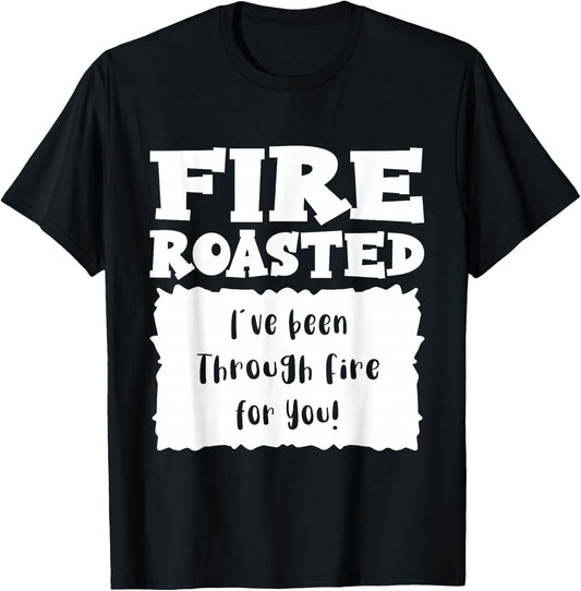 Funny Fire Roasted Packet Group Taco Costume Halloween T-Shirt - T-Shirt | Black