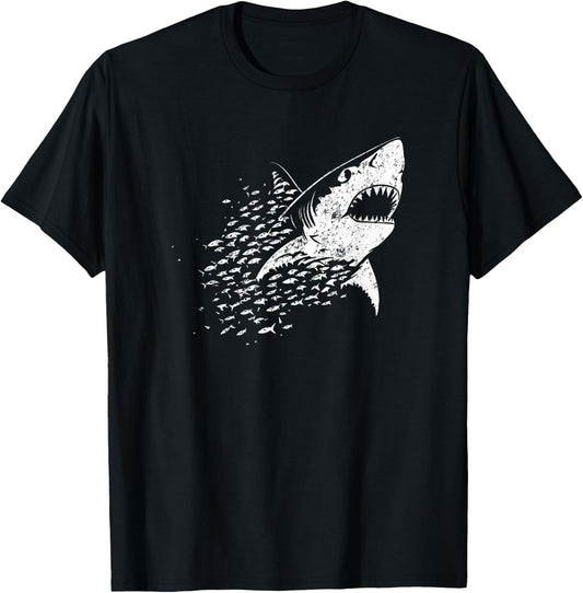White Shark Lover Marine Biology Animal Science T-Shirt - T-Shirt | Black