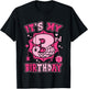 Kids It's My 3rd Birthday Spider Girl Costume Party 3 Year Old T-Shirt - T-Shirt | Black