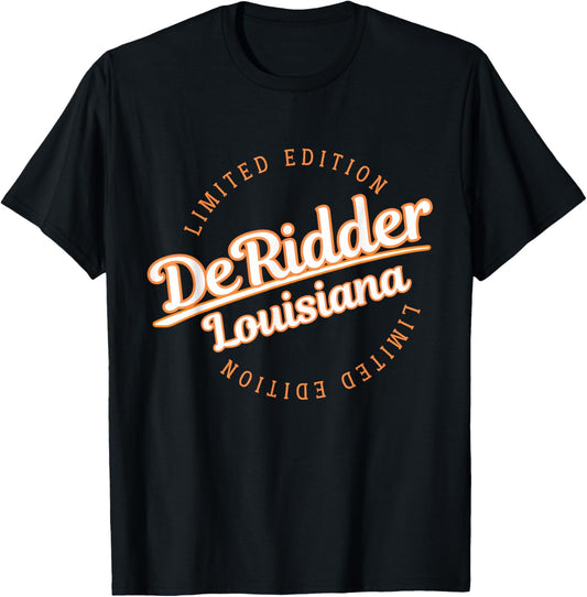 Retro Athletic DeRidder LA Apparel T-Shirt - T-Shirt | Black