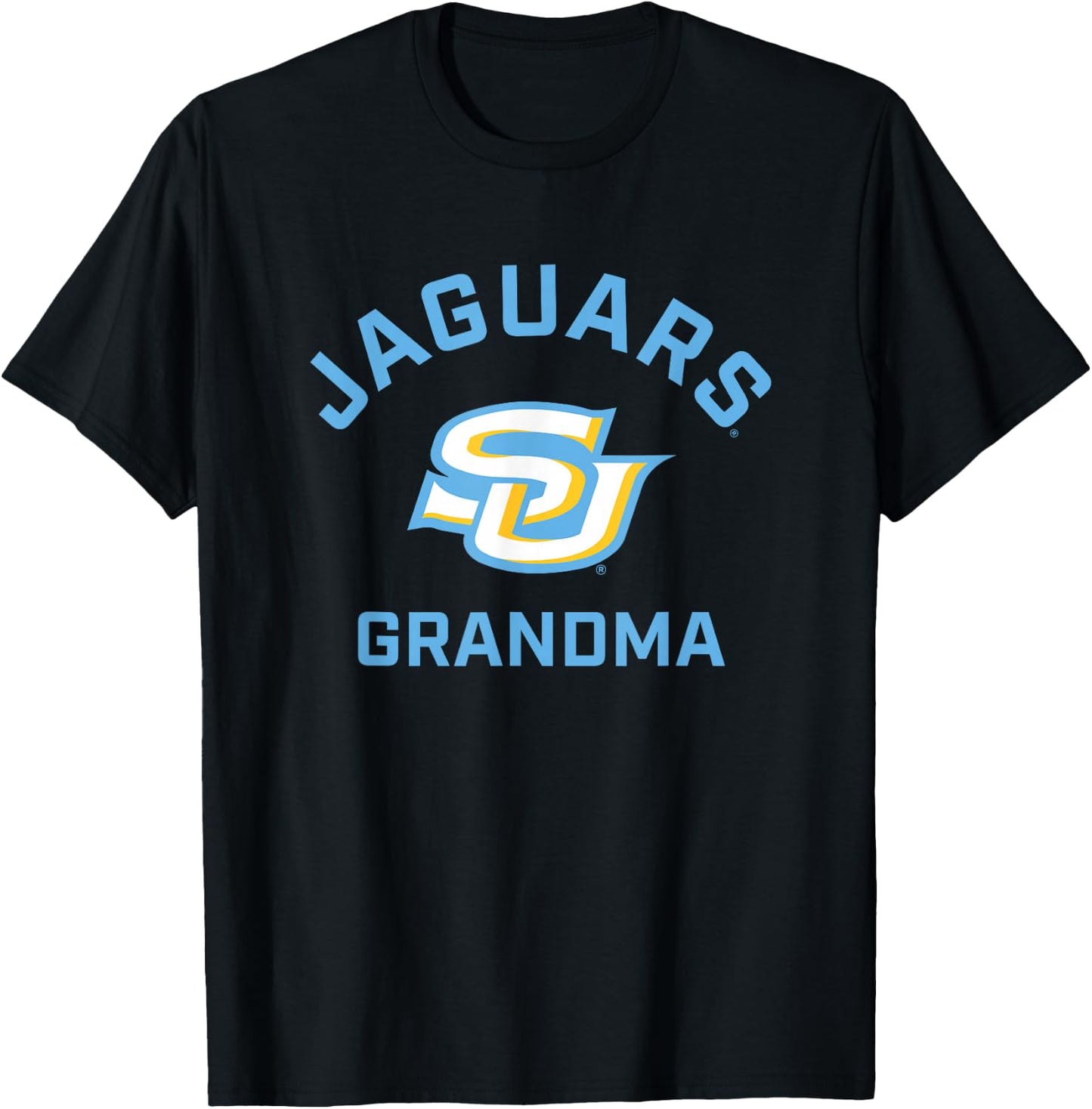 Southern University Jaguars Arched Grandma T-Shirt - T-Shirt | Black