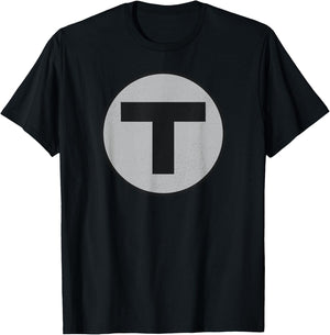 Boston T Vintage MBTA Train T-Shirt - T-Shirt | Black