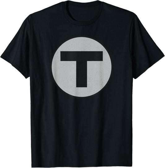 Boston T Vintage MBTA Train T-Shirt - T-Shirt | Black